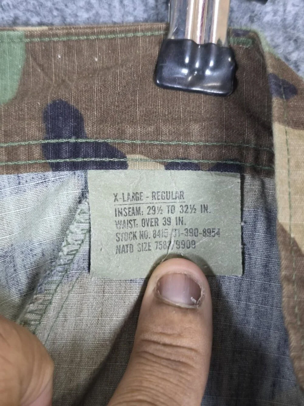 American Apparel Pants Mens XL Regular Woodland Camo Cargo Hot Weather BDU Army
